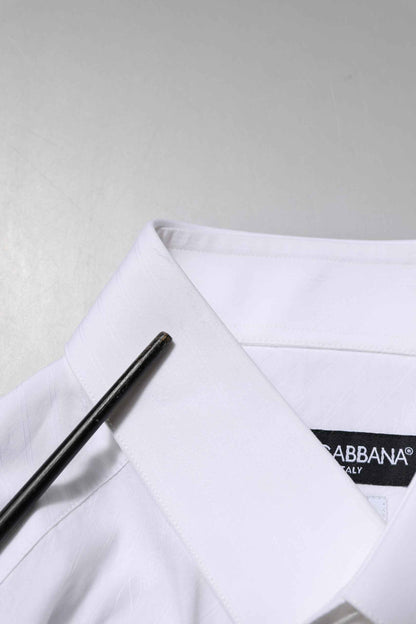 White Cotton MARTINI Long Sleeve Dress Shirt
