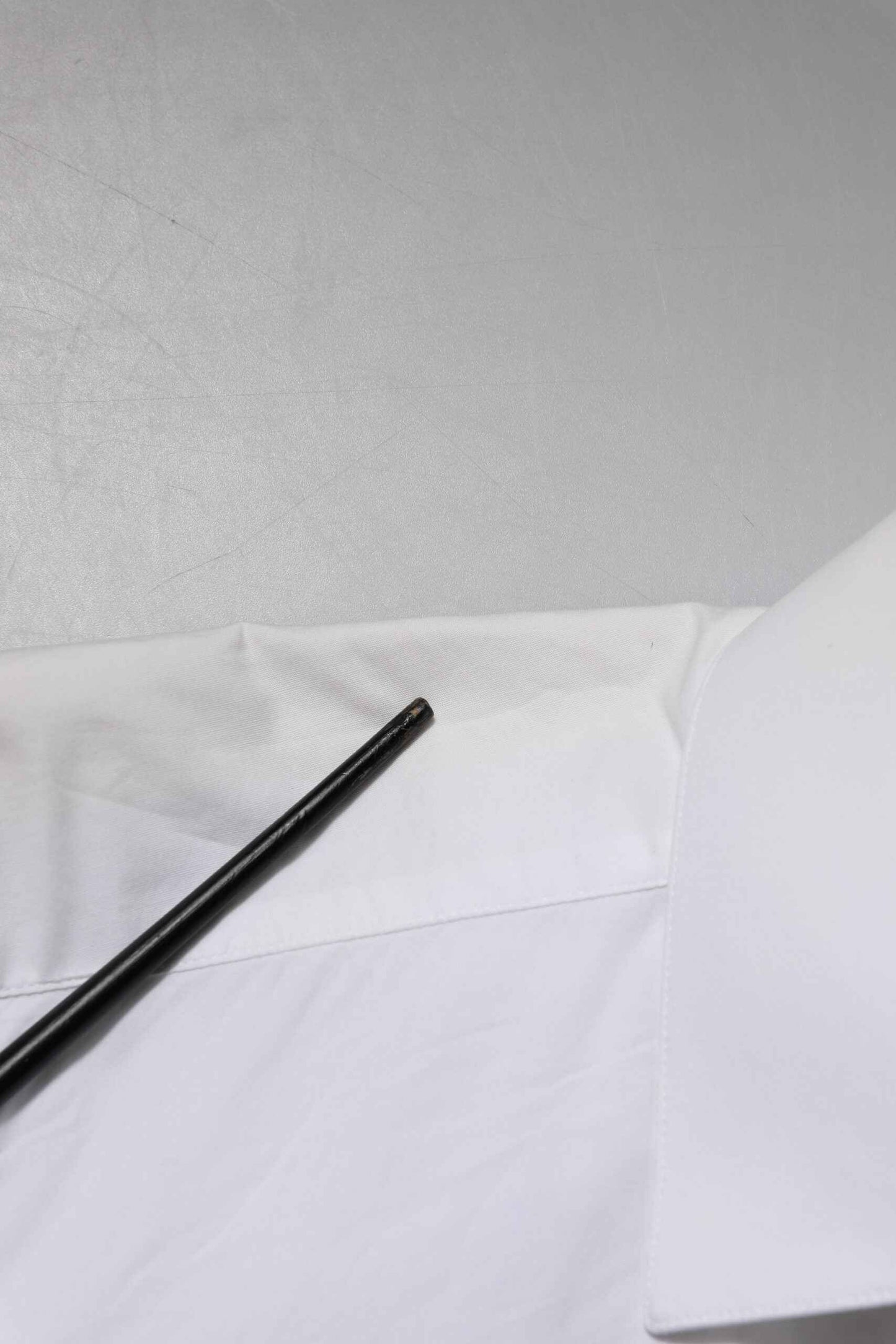 White Cotton GOLD Long Sleeves Dress Shirt