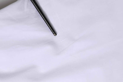 White Cotton GOLD Long Sleeves Dress Shirt