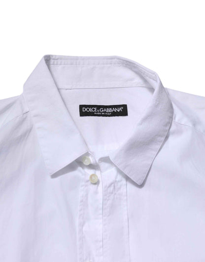 White Cotton Long Sleeves Dress Formal Shirt