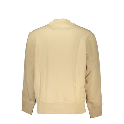 Beige Cotton Men's Sweatshirt
