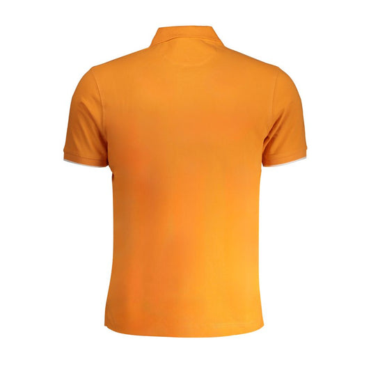 Arancione Cotton Men Polo