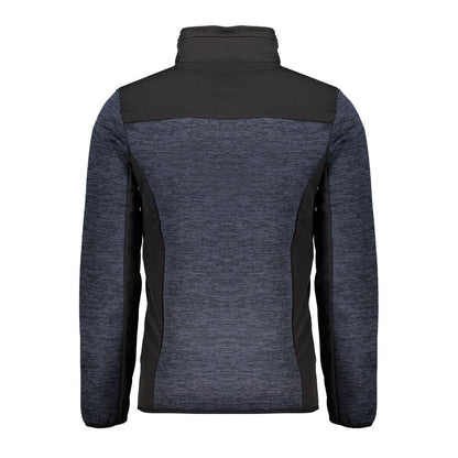 Blue Polyester Men's Jacket