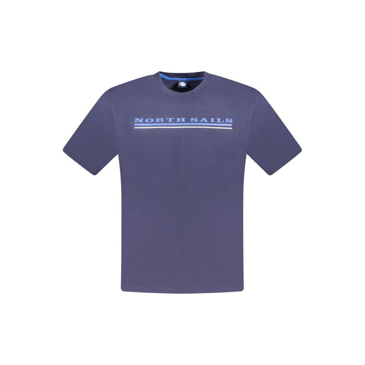 Blue Cotton Mens T-Shirt