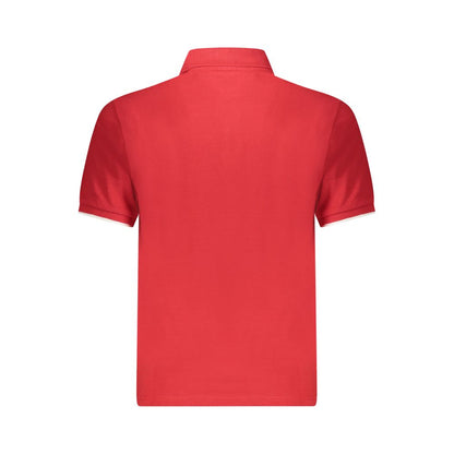 Red Cotton Men Polo