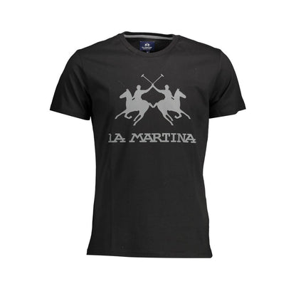 Black Cotton Men's T-Shirt