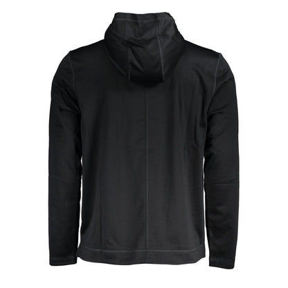 Black Polyester Men's Hoodie