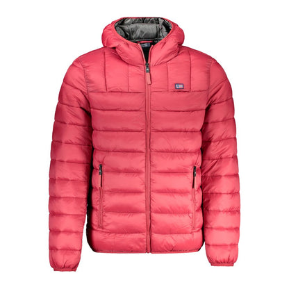 Rosso Poliammide Men's Jacket