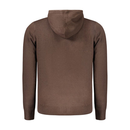 Marrone Poliammide Men's Cardigan