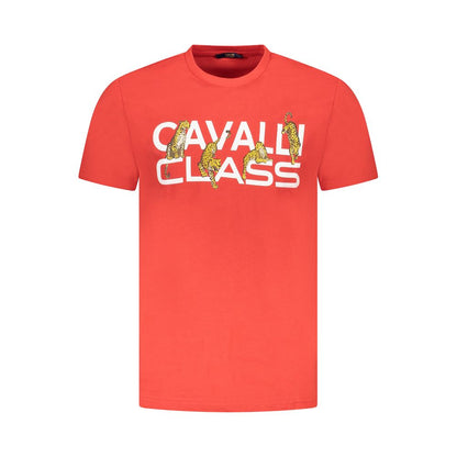 Red Cotton Men T-Shirt