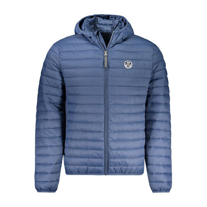 Blu Poliammide Men's Jacket