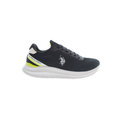Blue Polyester Men's Sneaker
