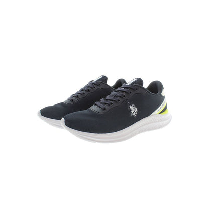 Blue Polyester Men's Sneaker