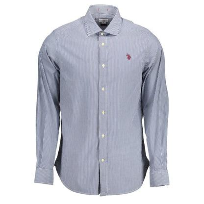 Blue Cotton Men's Shirt