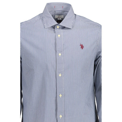 Blue Cotton Men's Shirt