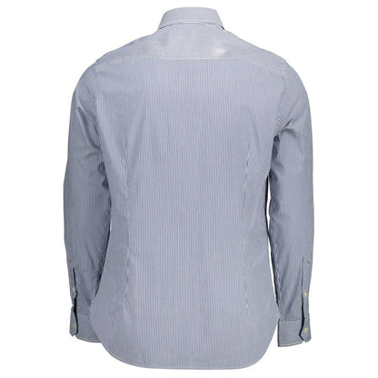 Blue Cotton Men's Shirt