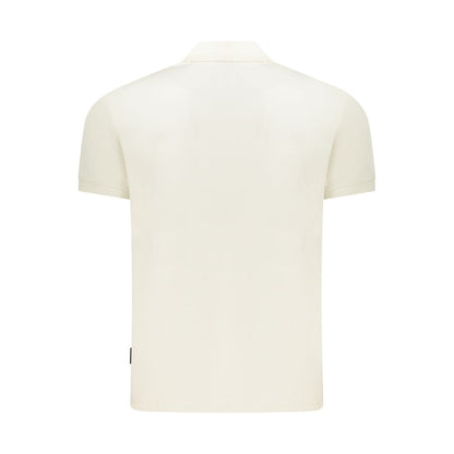 White Cotton Men Polo