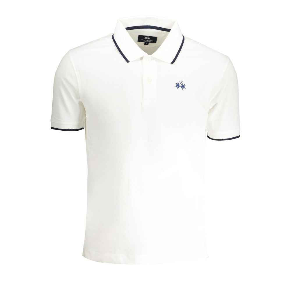 White Cotton Men's Polo Shirt