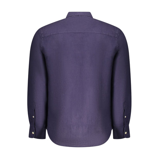 Blu Linen Men Shirt