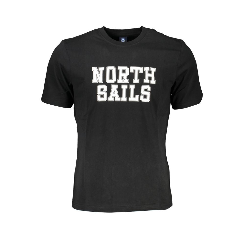 Black Cotton Men's T-Shirt