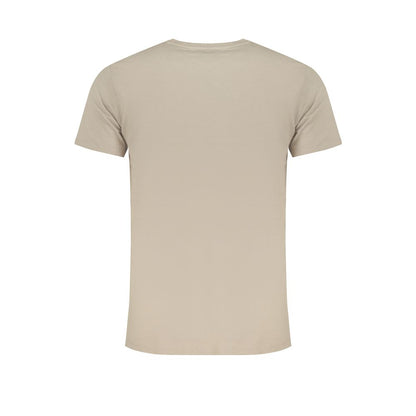 Beige Cotton Men's T-Shirt