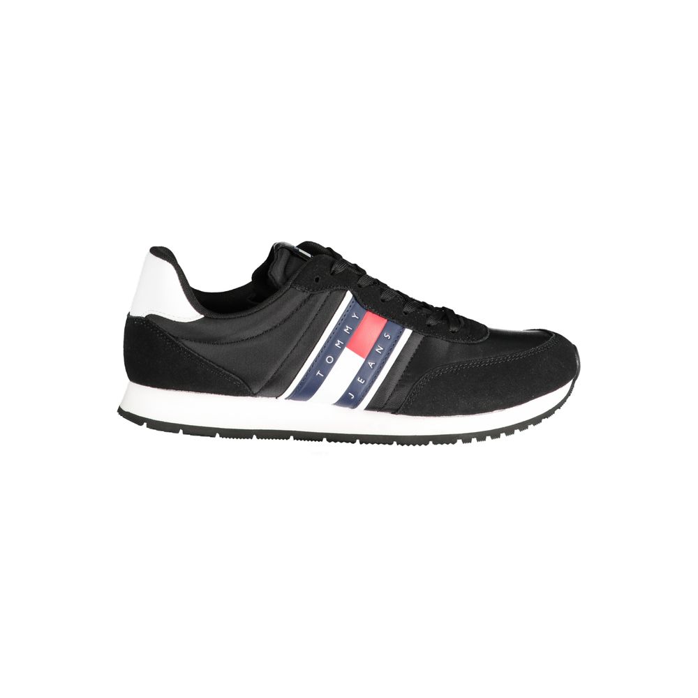 Nero Polyester Men Sneaker