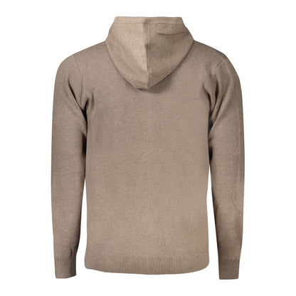 Marrone Poliammide Men's Cardigan