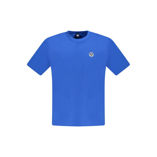 Blue Cotton Men's T-Shirt