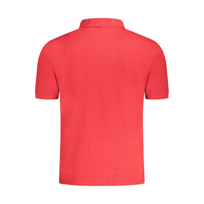 Red Cotton Men Polo