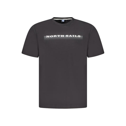 Black Cotton Men's T-Shirt