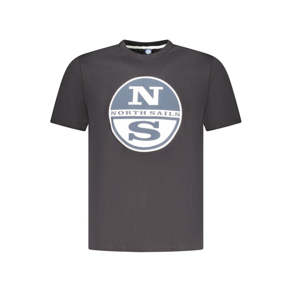 Black Cotton Men's T-Shirt