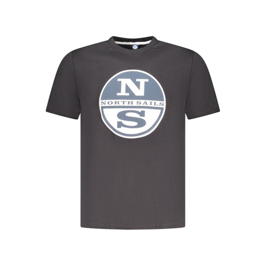 Black Cotton Men's T-Shirt