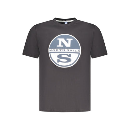Black Cotton Men's T-Shirt