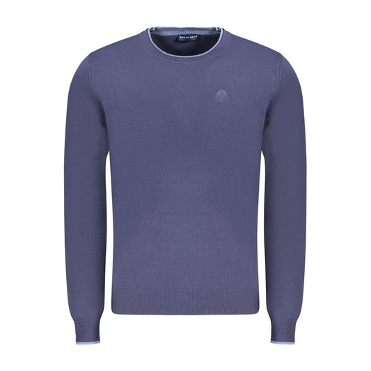 Blue Cotton Men's Sweater