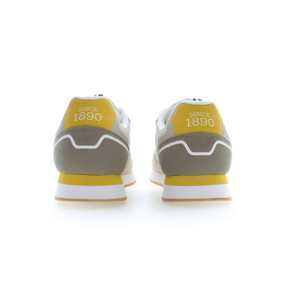 Beige Polyester Men's Sneaker