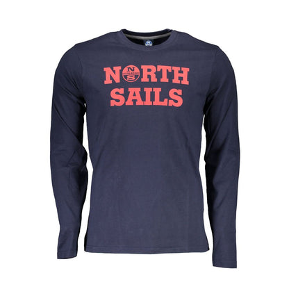 Blu Cotton Men T-Shirt