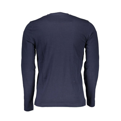 Blu Cotton Men T-Shirt
