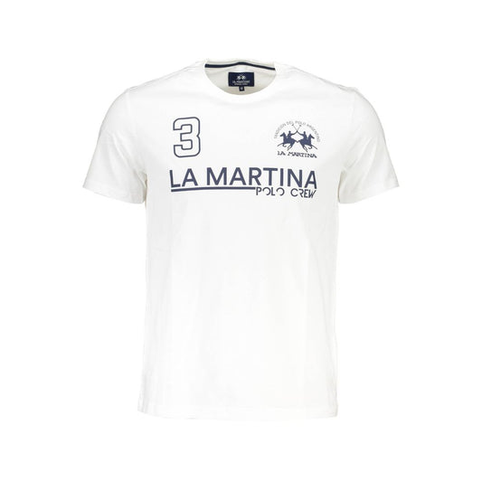 White Cotton Men's T-Shirt