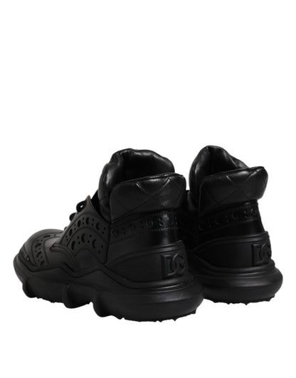 Black Leather Casual Mens Ankle Boots Shoes