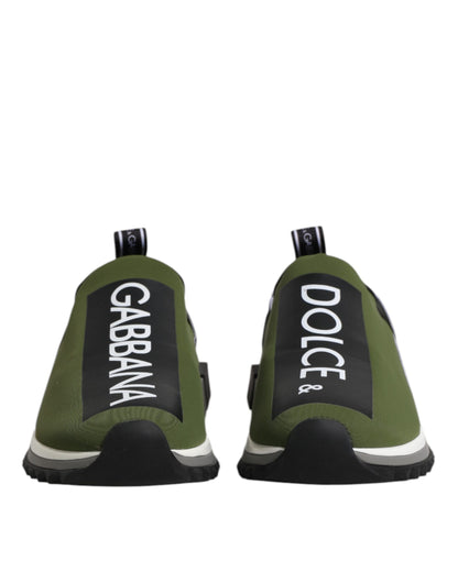 Green Black Slip On Sorrento Sneakers Shoes