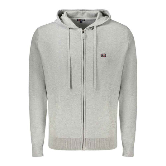 Grigio Poliammide Men's Cardigan
