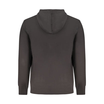 Black Cotton Men's Hoodie