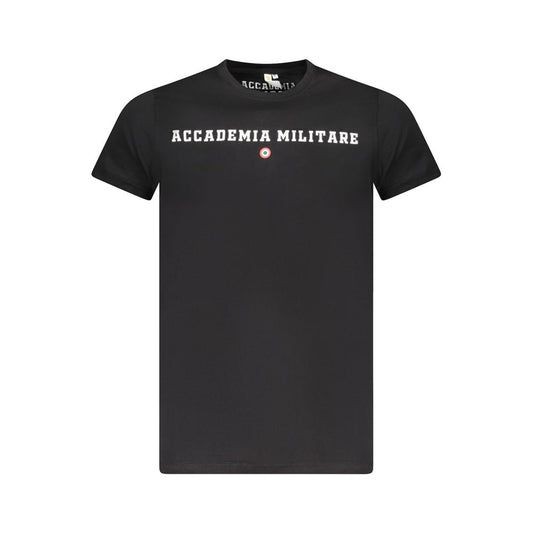Black Cotton Men's T-Shirt