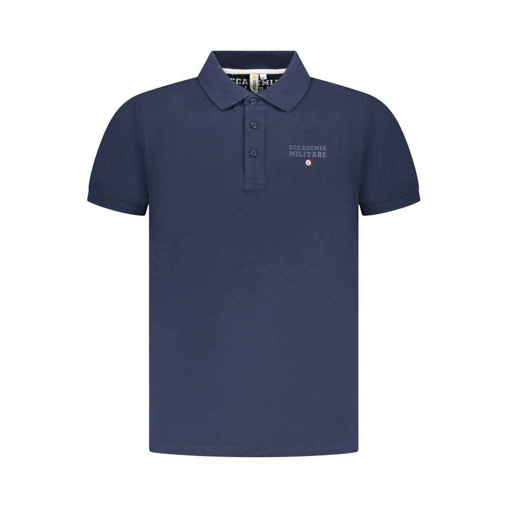Navy Cotton Men Polo