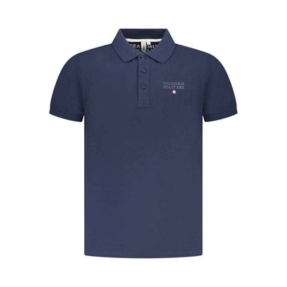 Navy Cotton Men Polo
