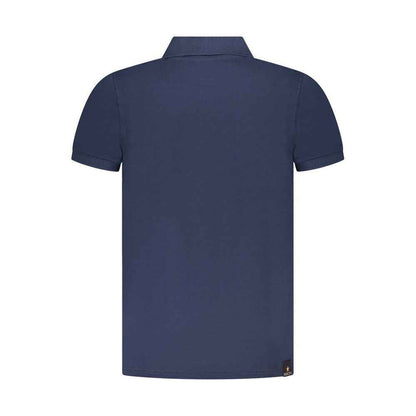 Navy Cotton Men Polo