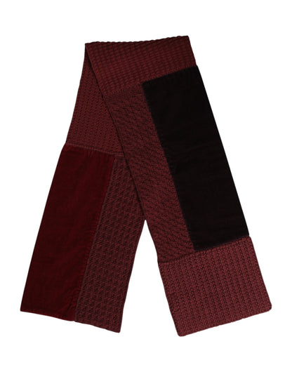 Maroon Black Neck Warmer Wrap Shawl Scarf