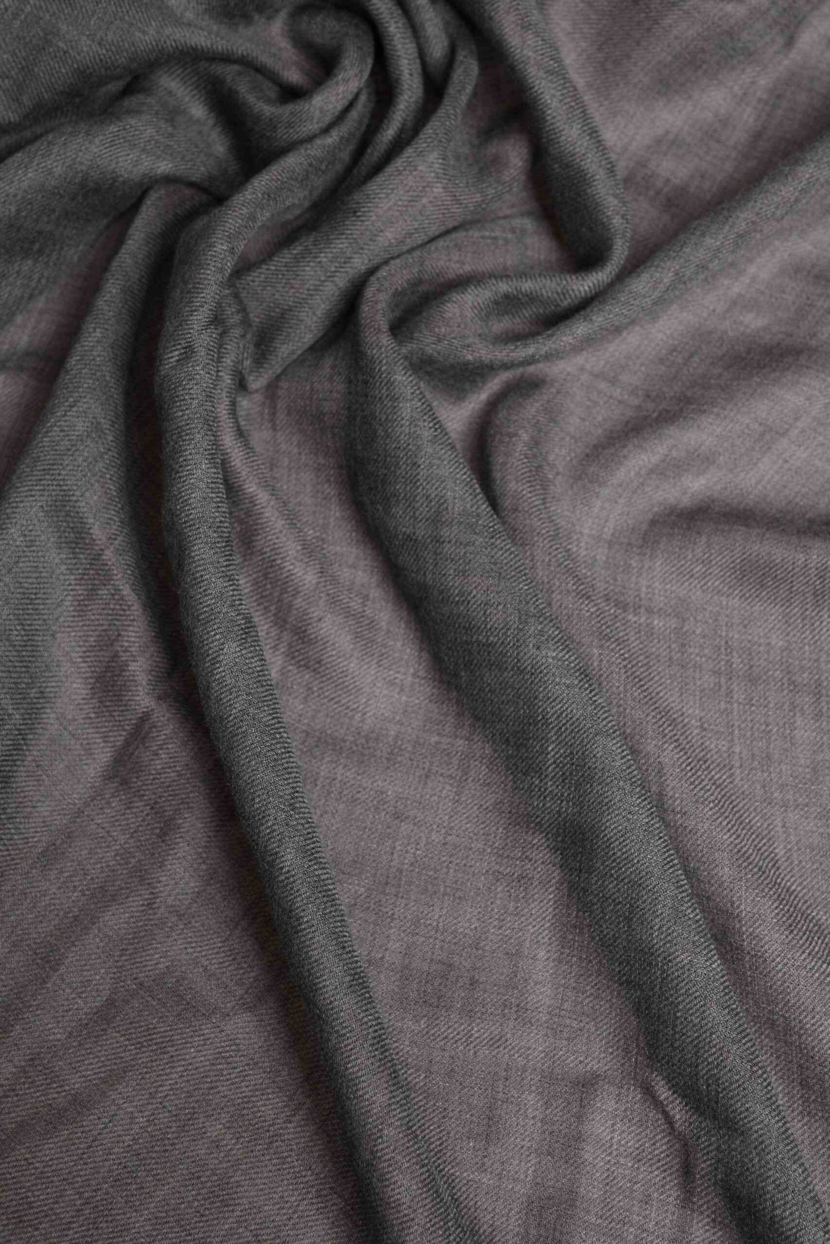 Gray Logo Print Neck Warmer Wrap Shawl Scarf