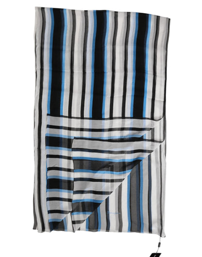 Multicolor Striped Neck Warmer Wrap Scarf