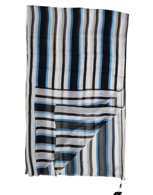 Multicolor Striped Neck Warmer Wrap Scarf